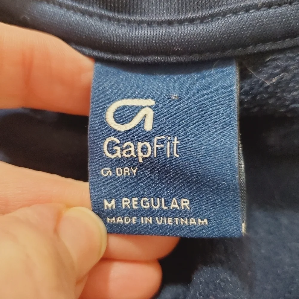 GAP Fit Kids Blue Jacket with Green Gray Arm Detail Size M Regular